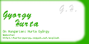 gyorgy hurta business card